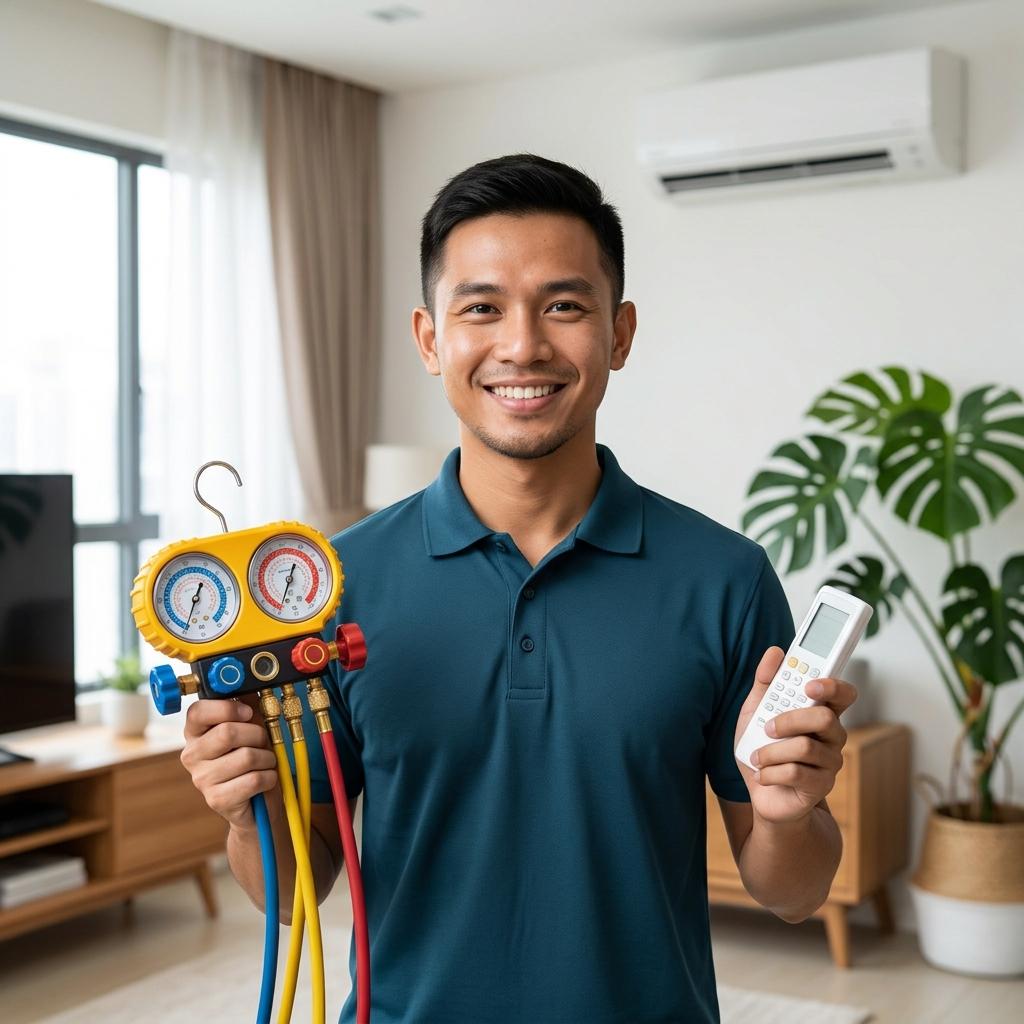 Amirul, Senior Cleaning & Servicing Specialist at Eng Heng Air Conditioner Sales & Service
